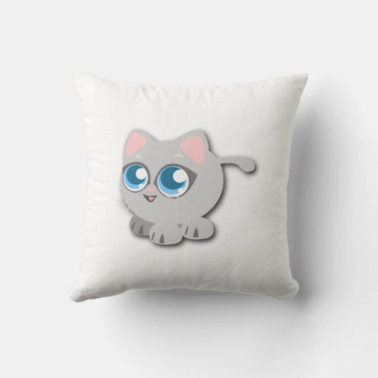 Baby Kitty Kat Worpkussen Kussen (Achterkant)