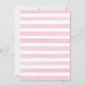 Baby Kleding Baby shower Uitnodiging voor een Meis (Achterkant)