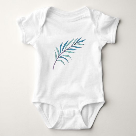 Baby kleding bloem liefhebbers ontwerp romper (Voorkant)