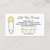 Baby Kleding Clothesline Boutique Social Media Visitekaartje (Achterkant)