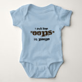 Baby Kleding - Ik zet de oeps in poep Romper (Voorkant)