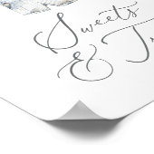 Baby Kleding Jongen Baby shower Sweets and Treats Poster (Hoek)