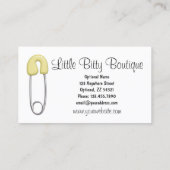 Baby Kleding Kouder Zuigelkinderen Boutique Visitekaartje (Achterkant)