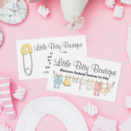 Baby Kleding Kouder Zuigelkinderen Boutique Visitekaartje