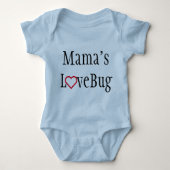 Baby Kleding - Mama's LoveBug - Blue Romper (Voorkant)