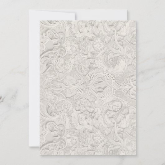 Baby Kleding Meisje Baby shower Ivoor Roze Kaart (Achterkant)