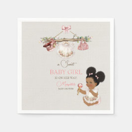 Baby Kleding Meisje Baby shower Ivoor Roze Servet