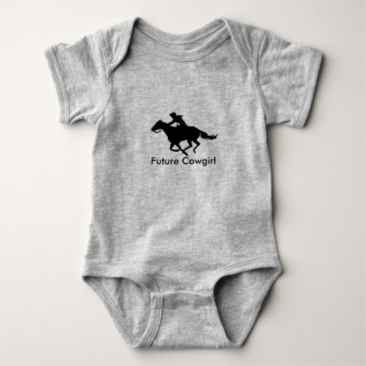 Baby Kleding Toekomstige Cowgirl Westerne Barrel R Romper (Voorkant)