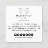 Baby KledingVisitekaartje Contactkaartje (Achterkant)