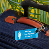 Baby Kleedkamer Teken met ouder en Baby Bagagelabel