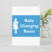 Baby Kleedkamer Teken met ouder en Baby Kaart