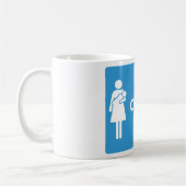 Baby Kleedkamer Teken met ouder en Baby Koffiemok (Links)