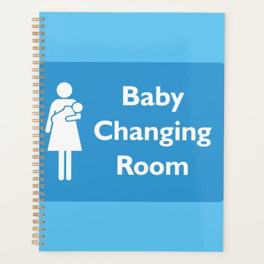 Baby Kleedkamer Teken met ouder en Baby Planner (Voorkant)