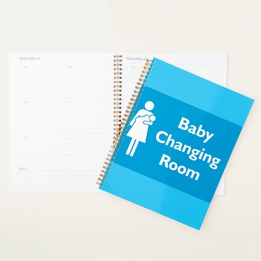 Baby Kleedkamer Teken met ouder en Baby Planner