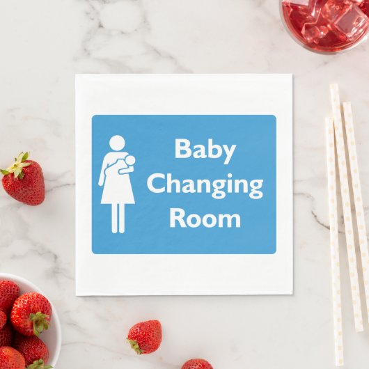 Baby Kleedkamer Teken met ouder en Baby Servet (Insitu)