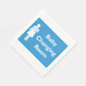 Baby Kleedkamer Teken met ouder en Baby Servet (Hoek)