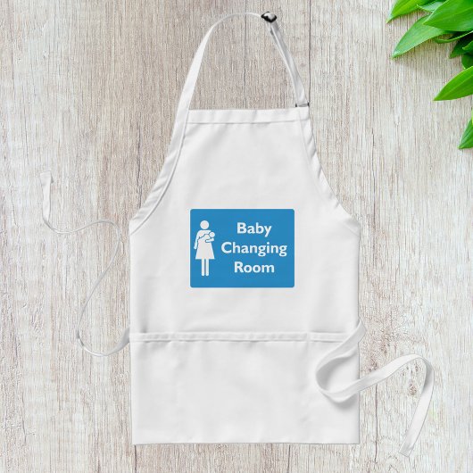 Baby Kleedkamer Teken met ouder en Baby Standaard Schort