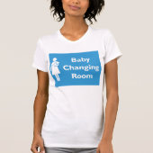 Baby Kleedkamer Teken met ouder en Baby T-shirt (Voorkant)