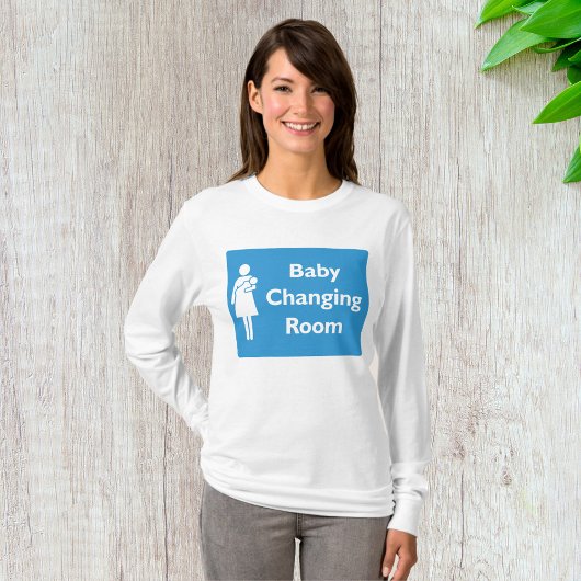Baby Kleedkamer Teken met ouder en Baby T-shirt