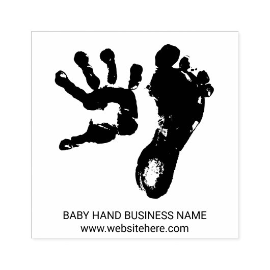 Baby Kleine Hand Voet Rubberstempel (Afrduk)