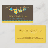 Baby Kleren Lijn Store Boutique Visitekaartje (Voorkant / Achterkant)