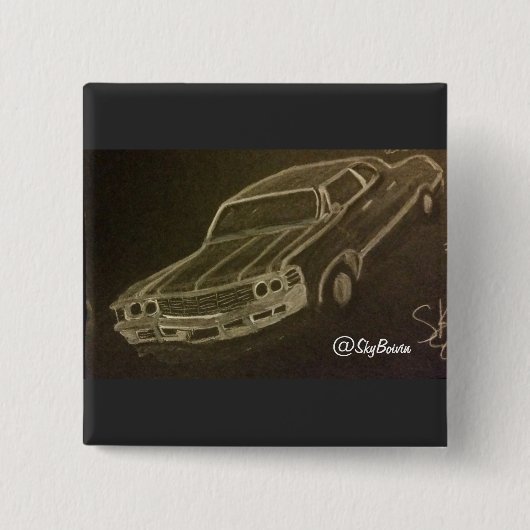 baby-knopvierkant vierkante button 5,1 cm (Voorkant)