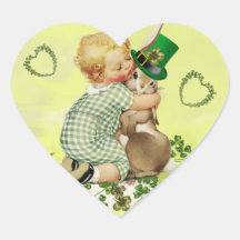BABY KNUFFELKONIJN, HEARTS IRISH ST. PATRICK'S DAY
