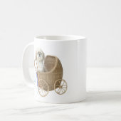 Baby-knuppels koffiehond mok (Voorkant links)