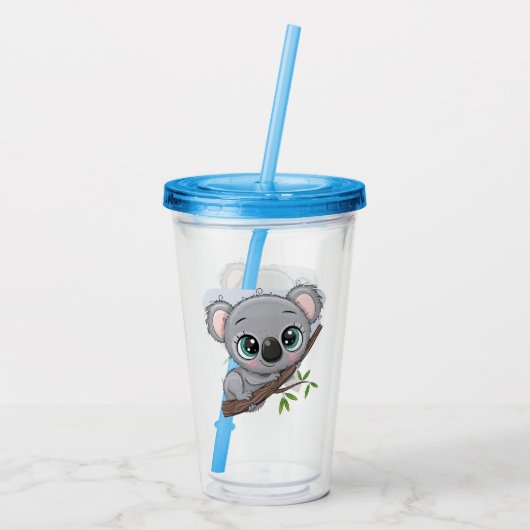 Baby Koala Acryl Drinkbeker (Achterkant)