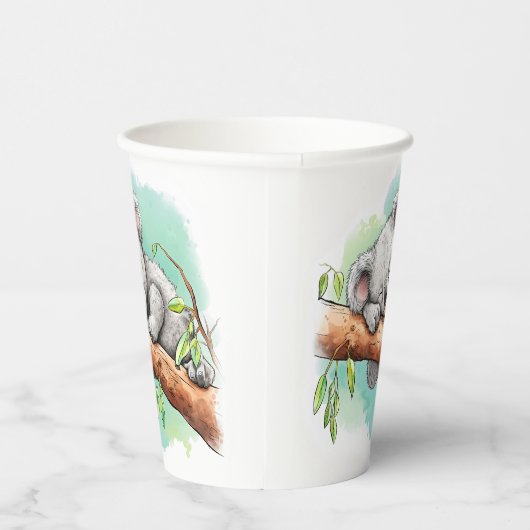 Baby Koala Baby Schouwer Papieren bekers (Rechts)