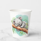 Baby Koala Baby Schouwer Papieren bekers (Voorkant)