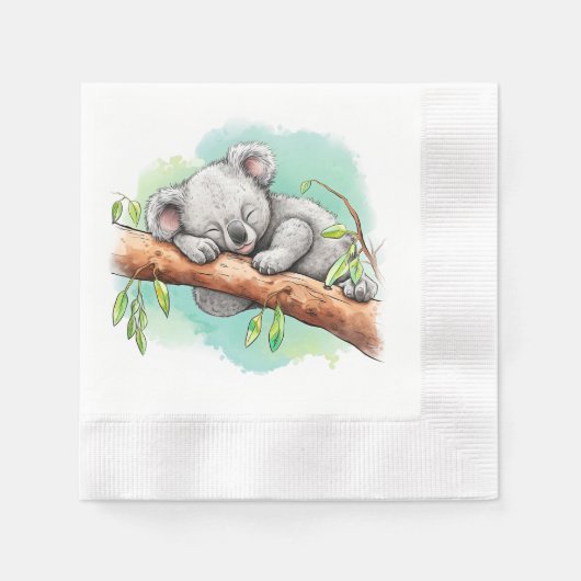 Baby Koala Baby shower Servet (Voorkant)