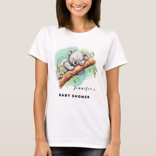 Baby Koala Baby shower T-shirt (Voorkant)