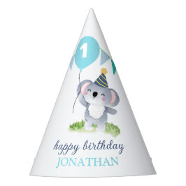Baby Koala Balloon Party Flag Birthday Feesthoedjes