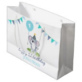 Baby Koala Balloon Party Flag Birthday Groot Cadeauzakje (Voorkant Gekanteld)