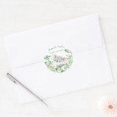 Baby Koala Beer Baby shower Ronde Sticker (Envelop)