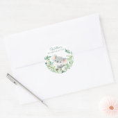 Baby Koala Beer Custom Verjaardagsfeest Ronde Sticker (Envelop)