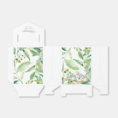 Baby Koala Beer Groen en Wit Baby shower Bedankdoosjes (Uitgevouwen)