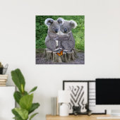 Baby Koala Beer Knuffels Poster (Thuiskantoor)
