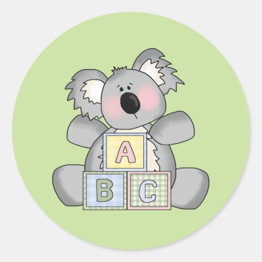 Baby Koala Beer Sticker (Voorkant)