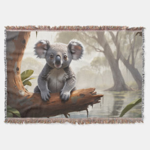 Baby Koala bij een vijver Deken