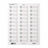 Baby Koala Boho Floral Design - Retouradres Etiket (Full Sheet)