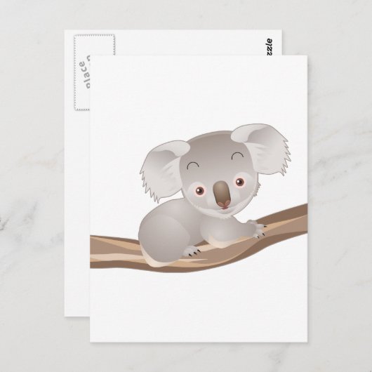 Baby Koala Briefkaart (Voorkant / Achterkant)