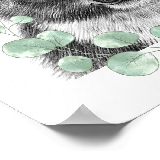 Baby Koala Floral Nursery Print | Koala Print (Hoek)