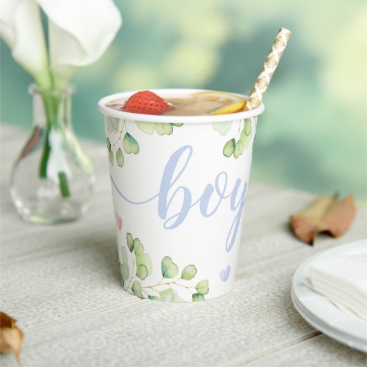 Baby Koala Gender Reveal Paper Cup. Papieren Bekers (Insitu)