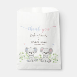 Baby Koala Gender Reveal Party Favoriet Tassen. Bedankzakje