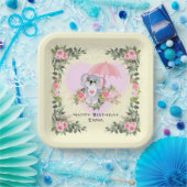Baby Koala | Gepersonaliseerd vogeldaggeel Papieren Bordje (Feest)