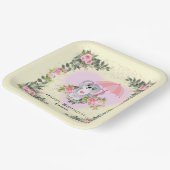 Baby Koala | Gepersonaliseerd vogeldaggeel Papieren Bordje (Gebogen)