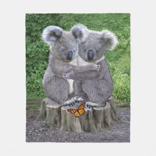 BABY KOALA HUGGIES FLEECE DEKEN (Voorkant)