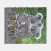 BABY KOALA HUGGIES FLEECE DEKEN (Voorkant (Horizontaal))